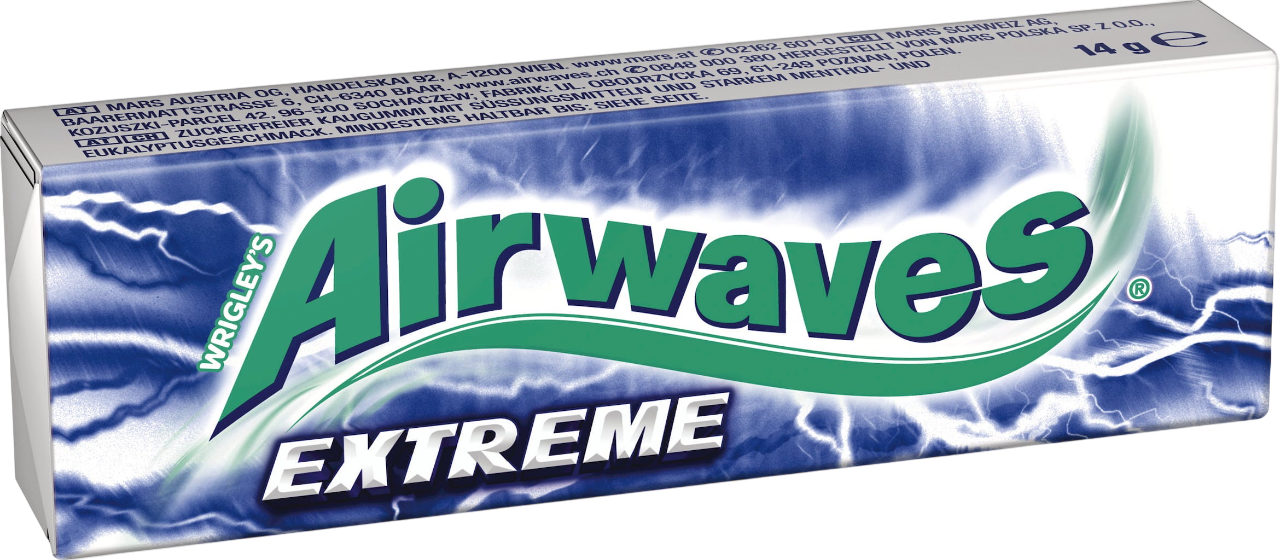 Airwaves Kaugummis Extreme 14g