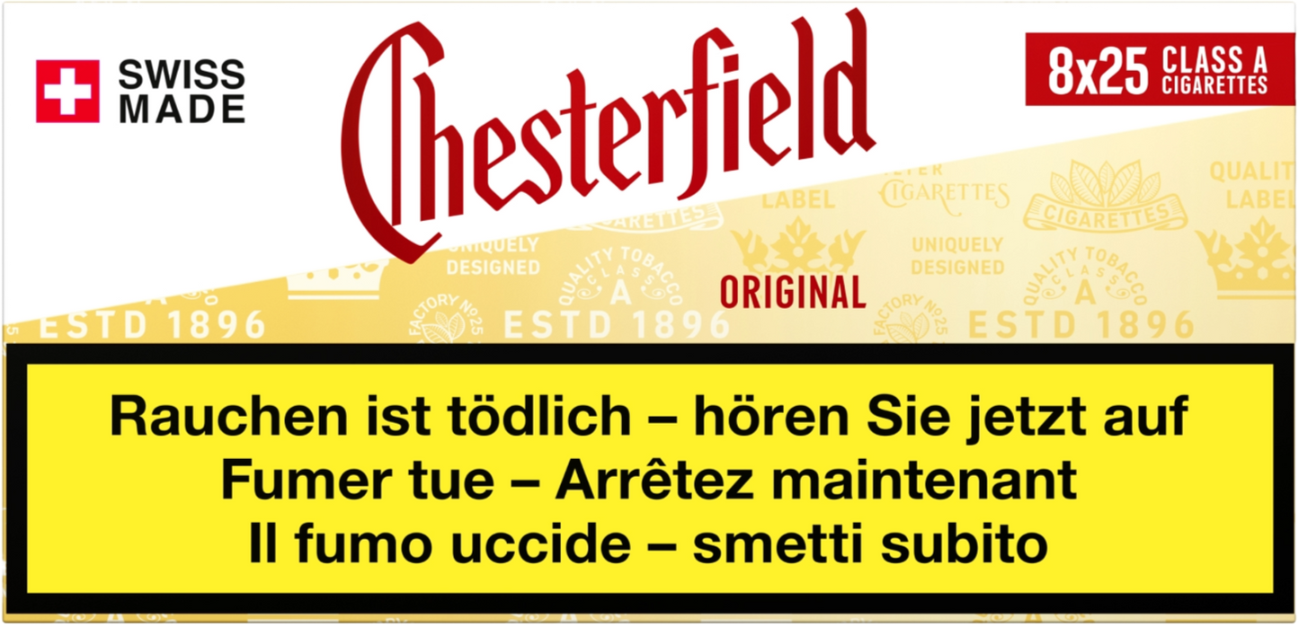 Chesterfield Original Ks Box Big Pack 25 Zigarettenstange