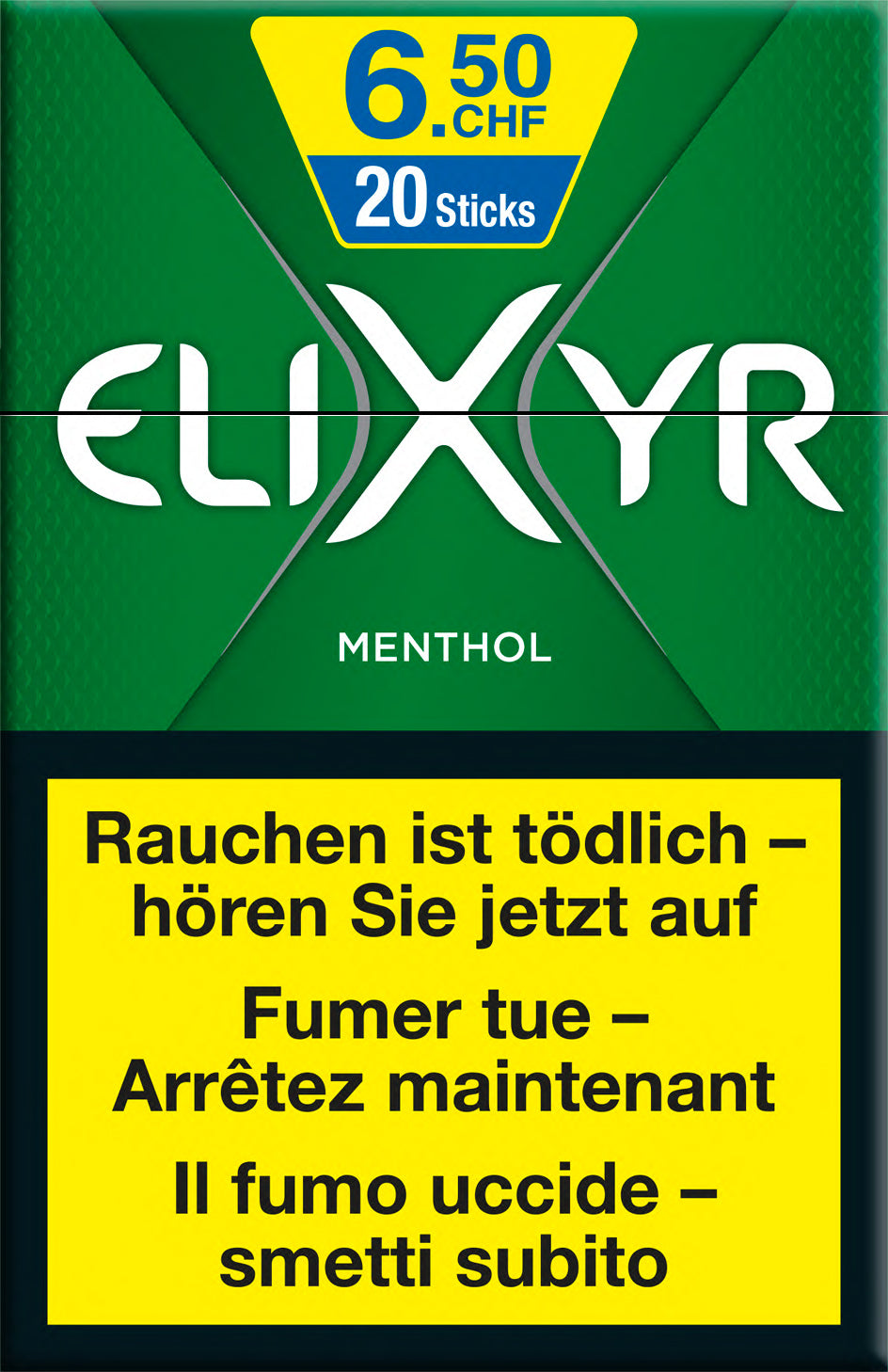 Elixyr Grün Fresh Menthol Box Zigaretten