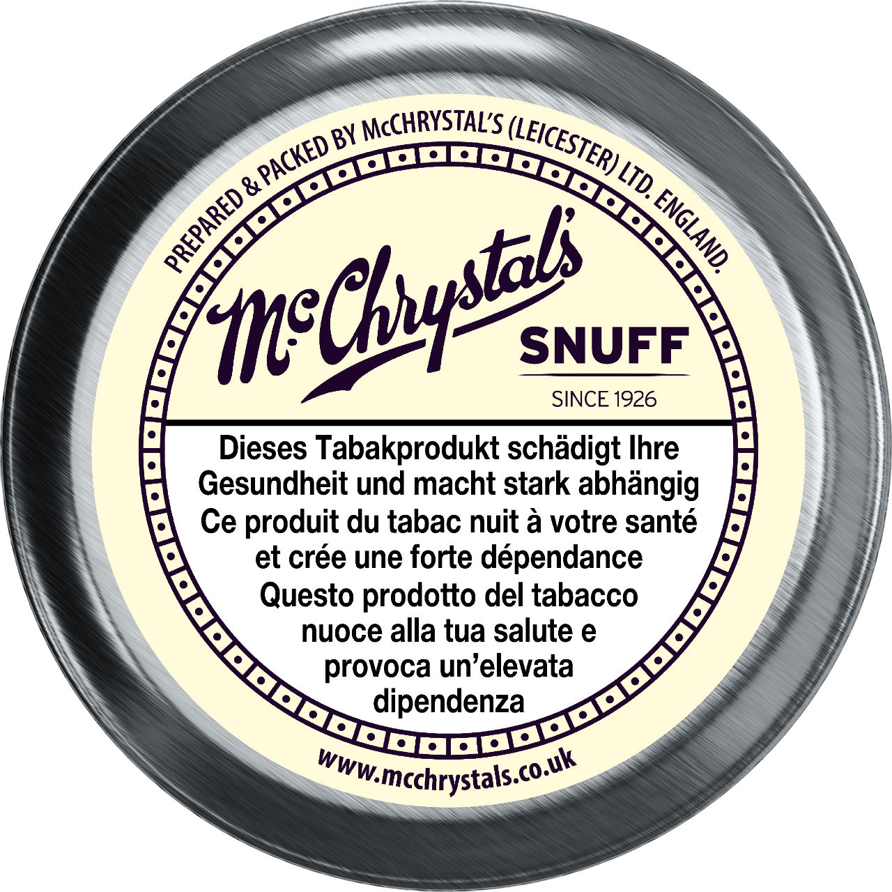 Snuff Mc Chrystal Original & Genuine 10g