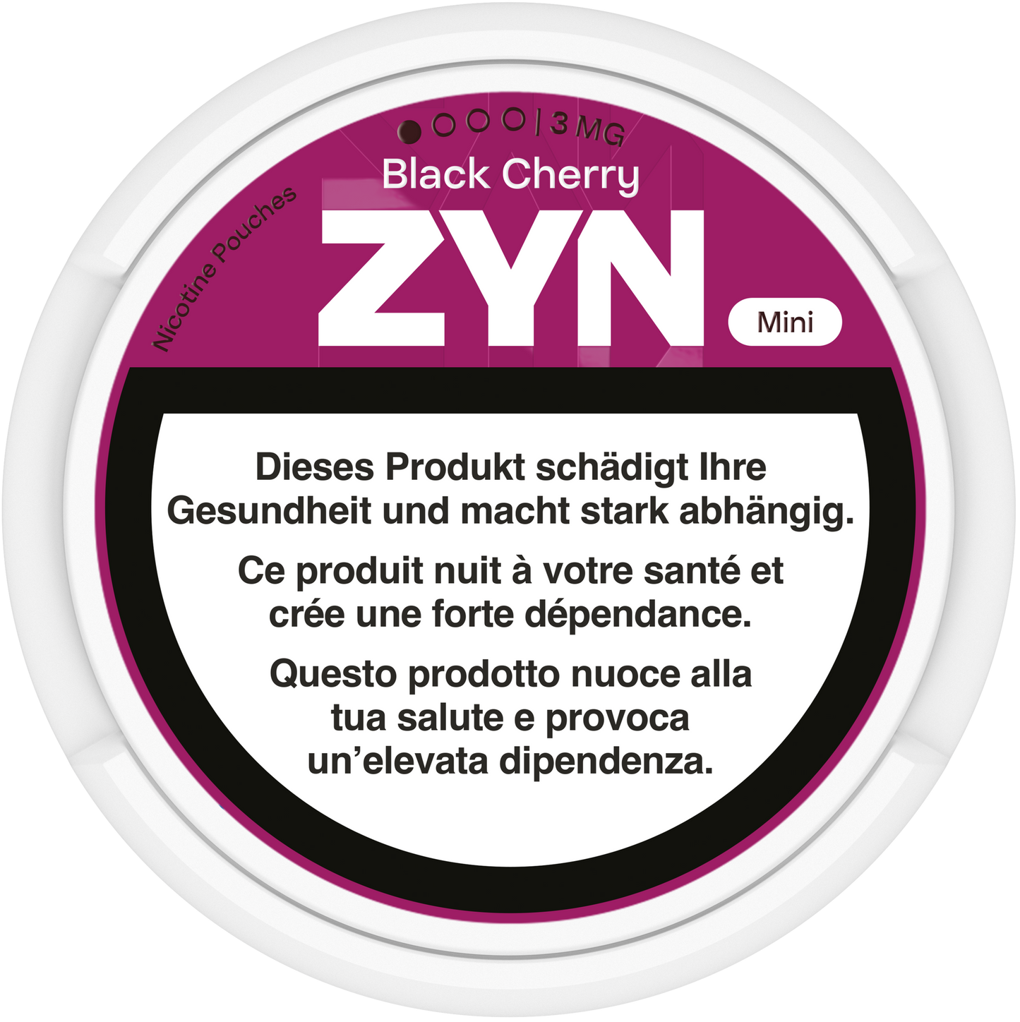 Zyn Mini Black Cherry Medium 3mg Nicotine Pouches