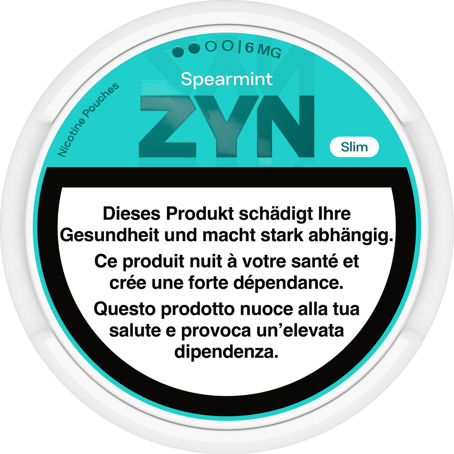 Zyn Spearmint Medium 6mg Nicotine Pouches & Snus