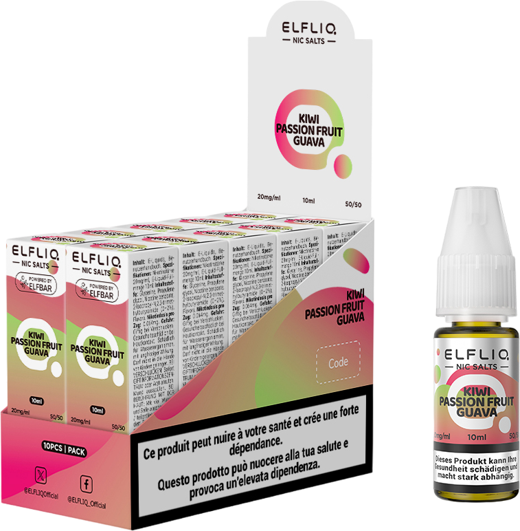 Elfbar Elfliq Kiwi Passion Fruit Guava 20mg 10ml