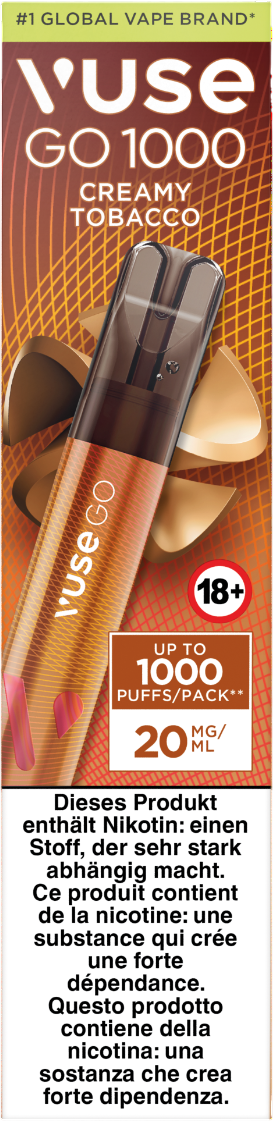 Vuse Go 1000 Creamy Tobacco 20mg