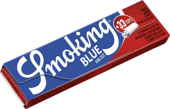 Zigarettenpapier Smoking King Size Blau+Filter Tips