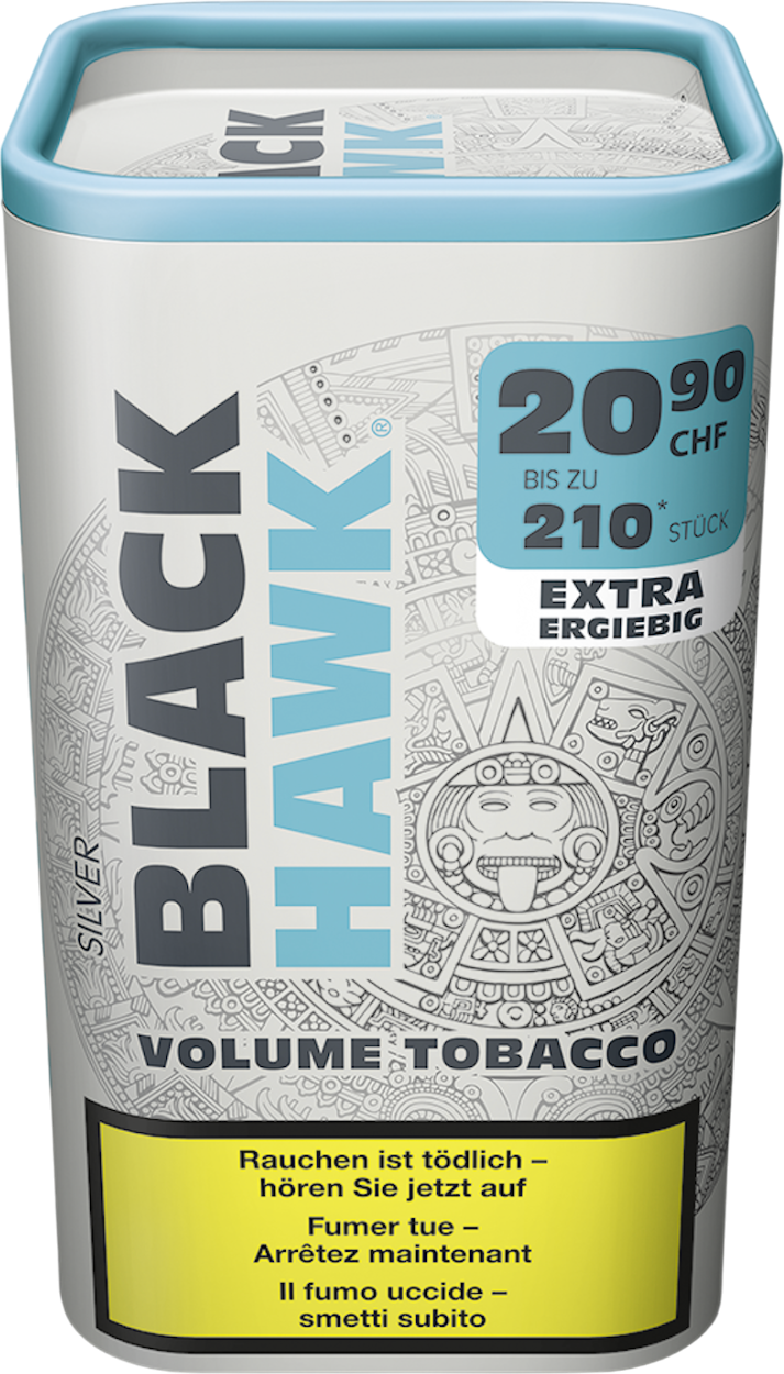 Black Hawk Silver Volume Myo Tin 95g Tabak