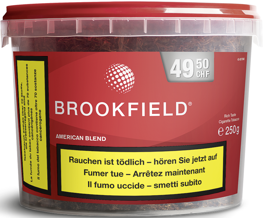Brookfield American Blend Myo Tin 250g Tabak