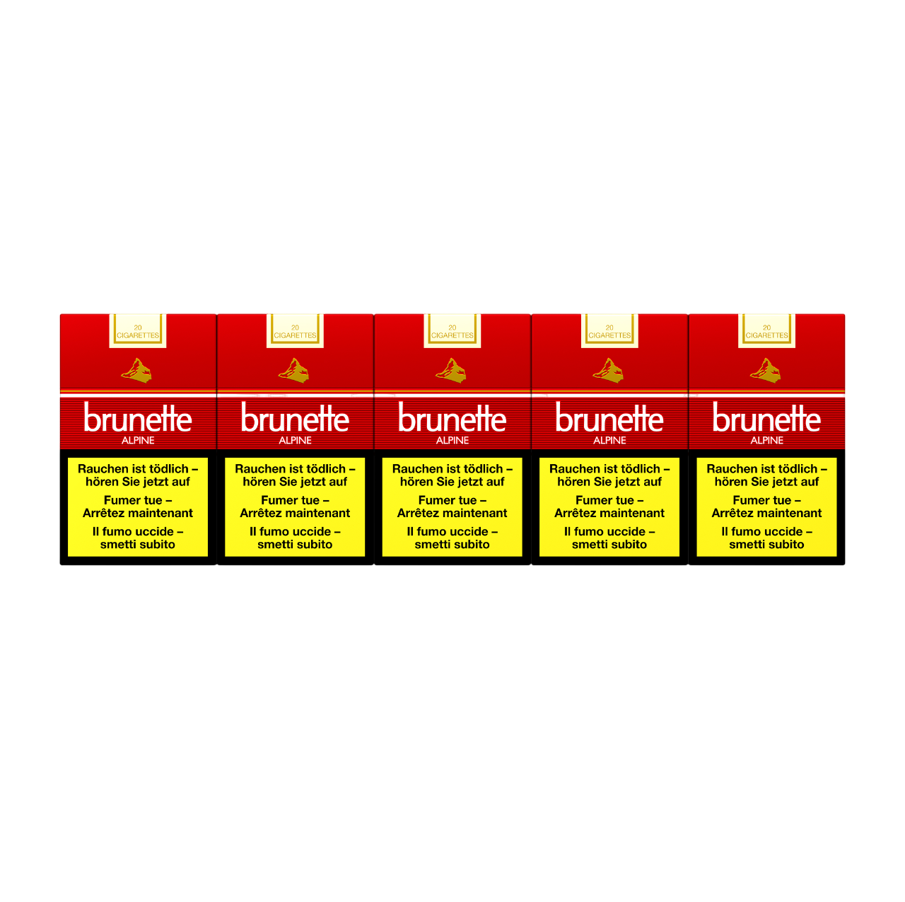 Brunette Alpine Box Zigarettenstangen