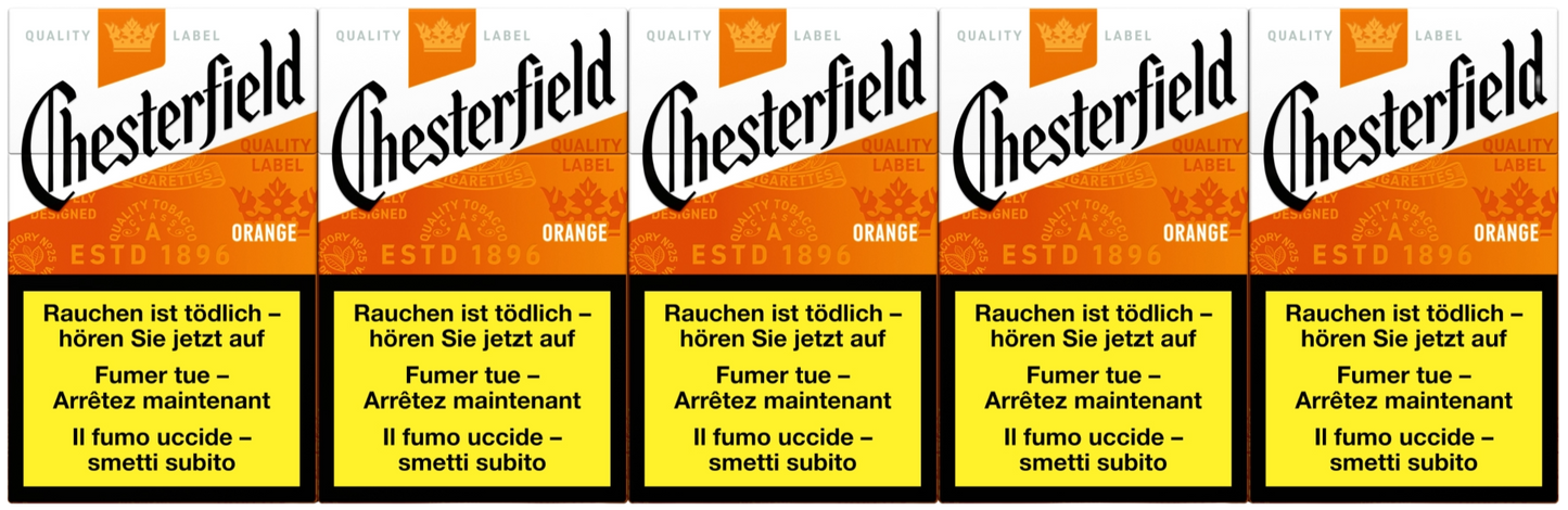 Chesterfield Orange Box Zigarettenstangen