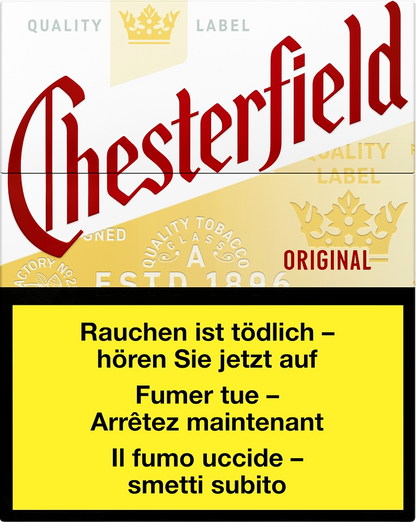 Chesterfield Original Ks Box Big Pack 25 Cigarettes