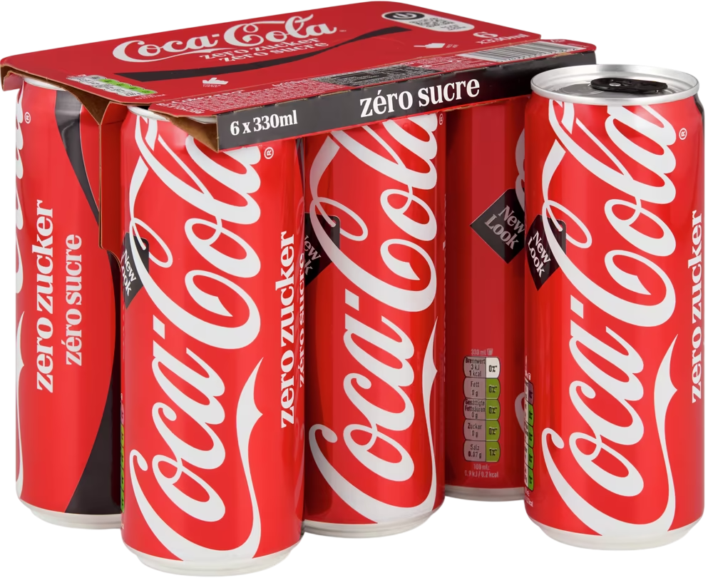 Coca Cola Zero Dosen 33cl im 6er Pack