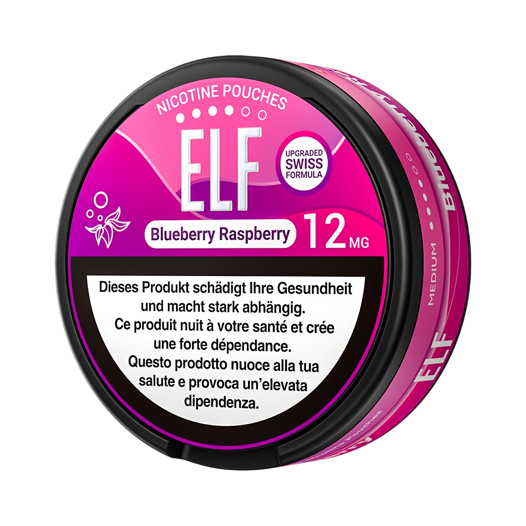 Elf Blueberry Raspberry Nicotince Pouches 12mg