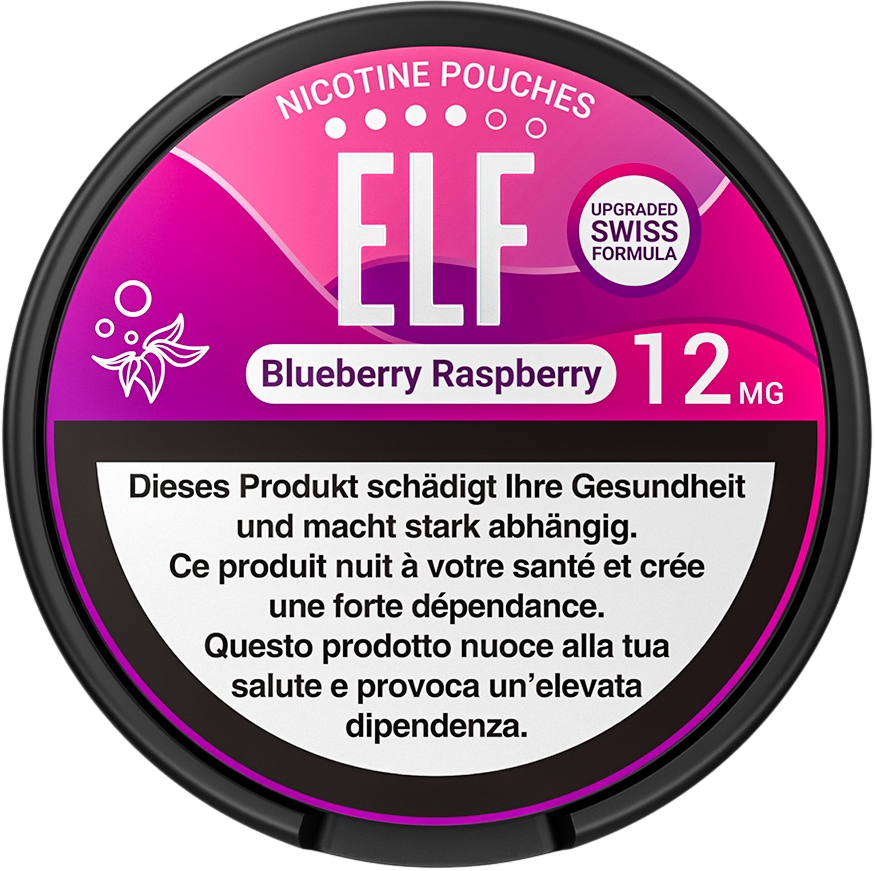 Elf Blueberry Raspberry Nicotine Pouches 12mg
