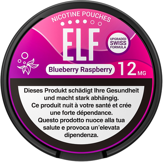 Elf Blueberry Raspberry Nicotine Pouches 12mg