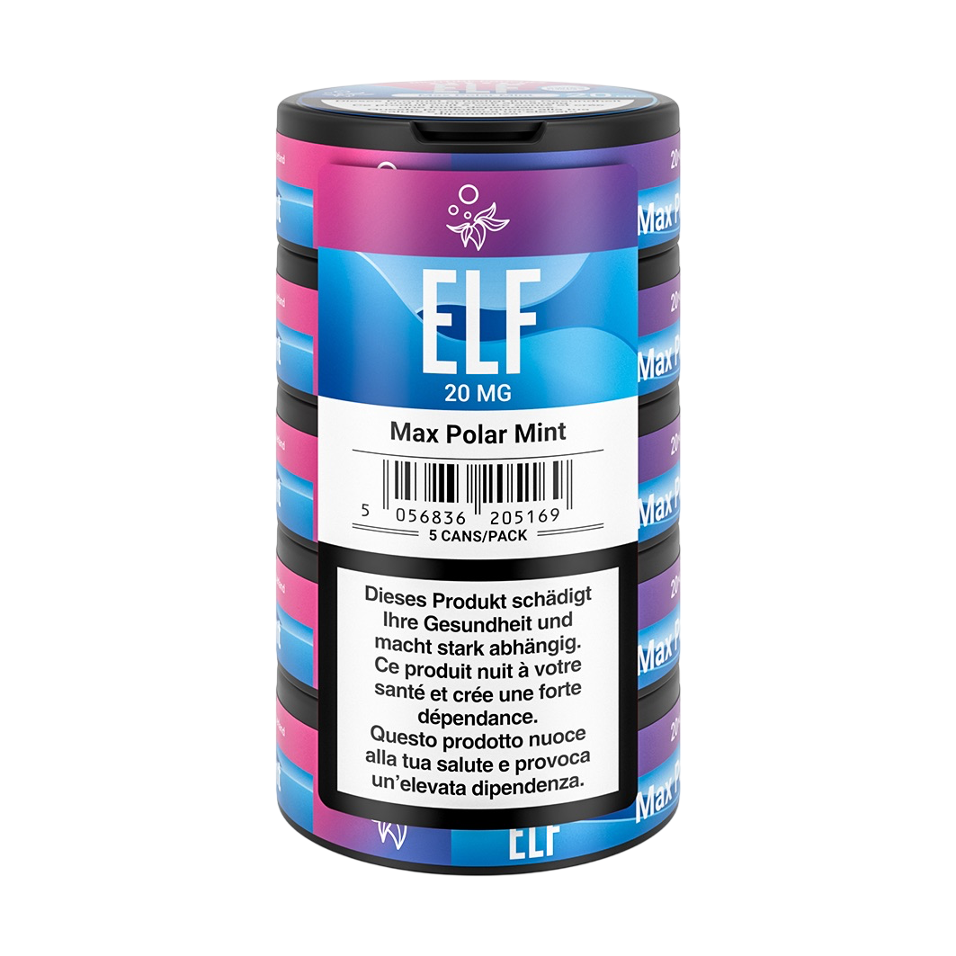 Elf Max Polar Mint Nicotine Pouches 20mg