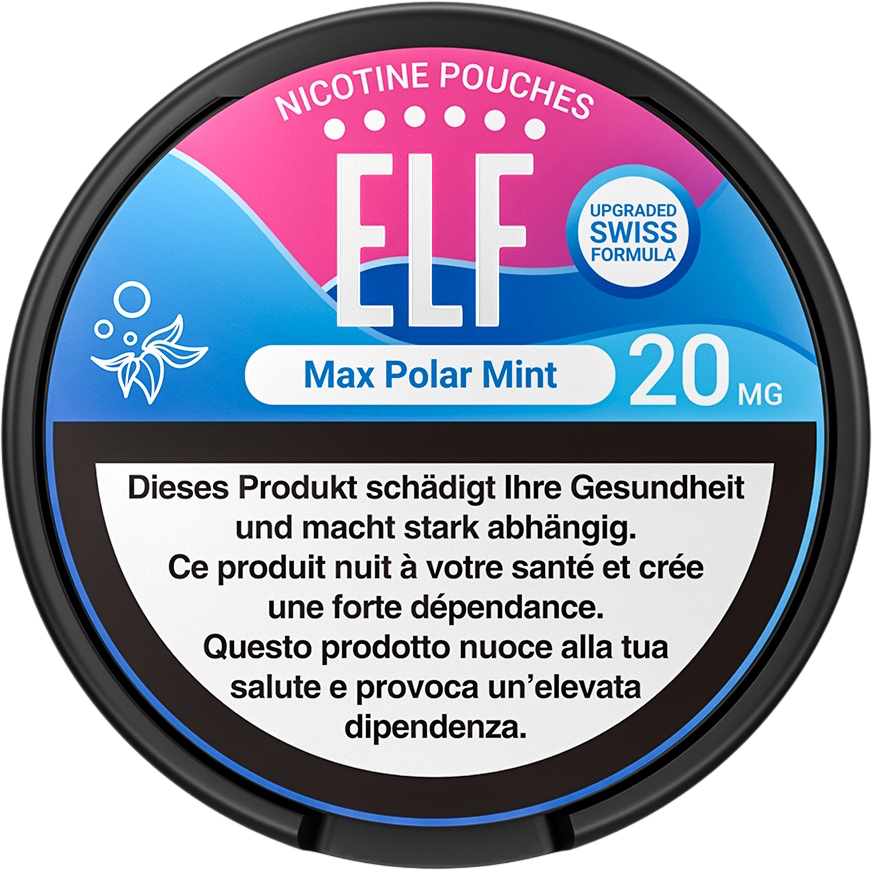 Elf Max Polar Mint Nicotine Pouches 20mg