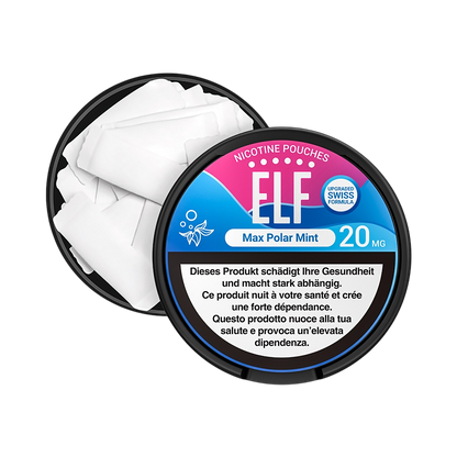 Elf Max Polar Mint Nicotine Pouches 20mg Main