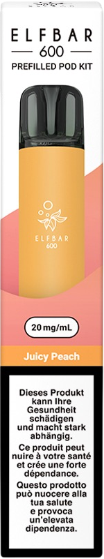 Elfbar 600 Pod Kit Juicy Peach E-Zigaretten Pods