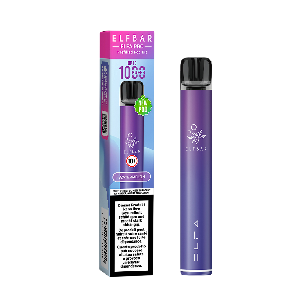 Elfbar Elfa Pro V2 Kit Aurora Purple Watermelon E-Zigaretten Pods