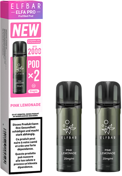 Elfbar Elfa Pro V2 Pink Lemonade 2ml 2Pods E-Zigaretten Liquid