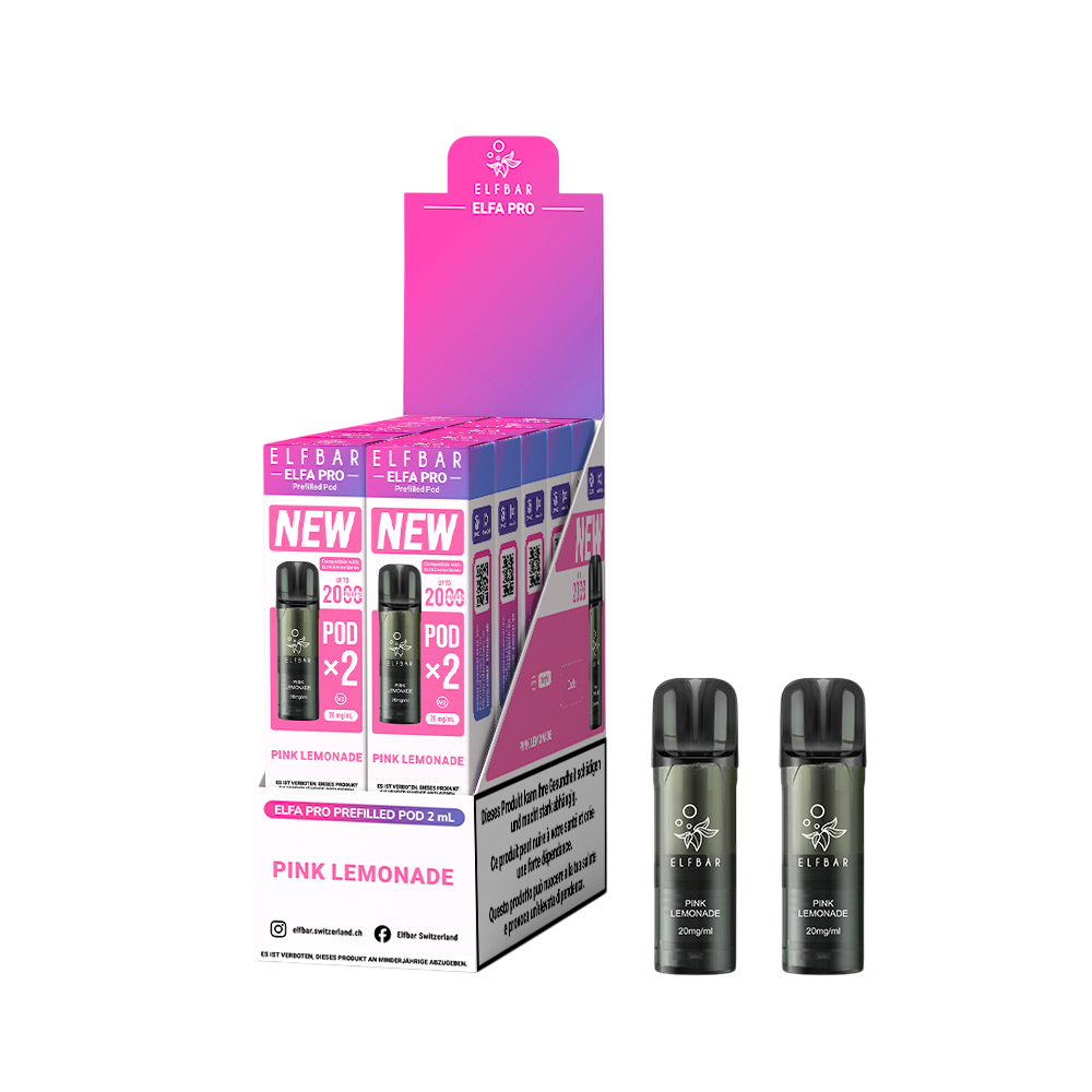 Elfbar Elfa Pro V2 Pink Lemonade 2ml 2Pods  E-Zigaretten Liquid
