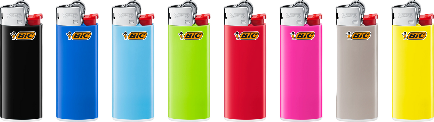 Feuerzeug Bic Mini J 25 Farbig, Einzeln