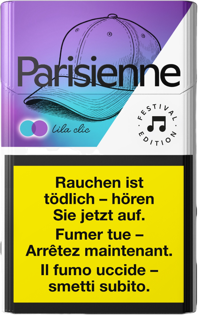 Parisienne F&s Lila Click Box Festival Edition Zigaretten