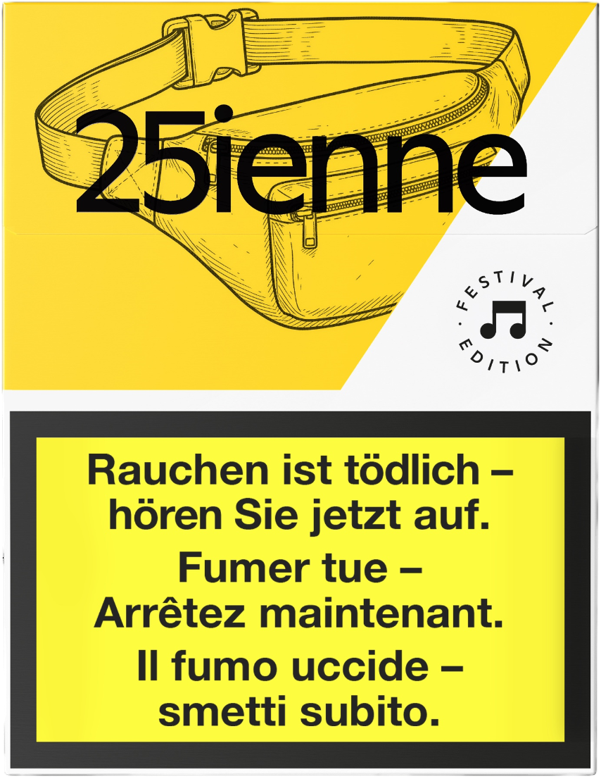 Parisienne Jaune Box 25er Festival Edition Zigaretten