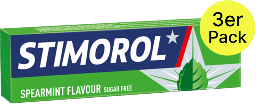 Stimorol Kaugummis Spearmint 3x14g Vorteilspack
