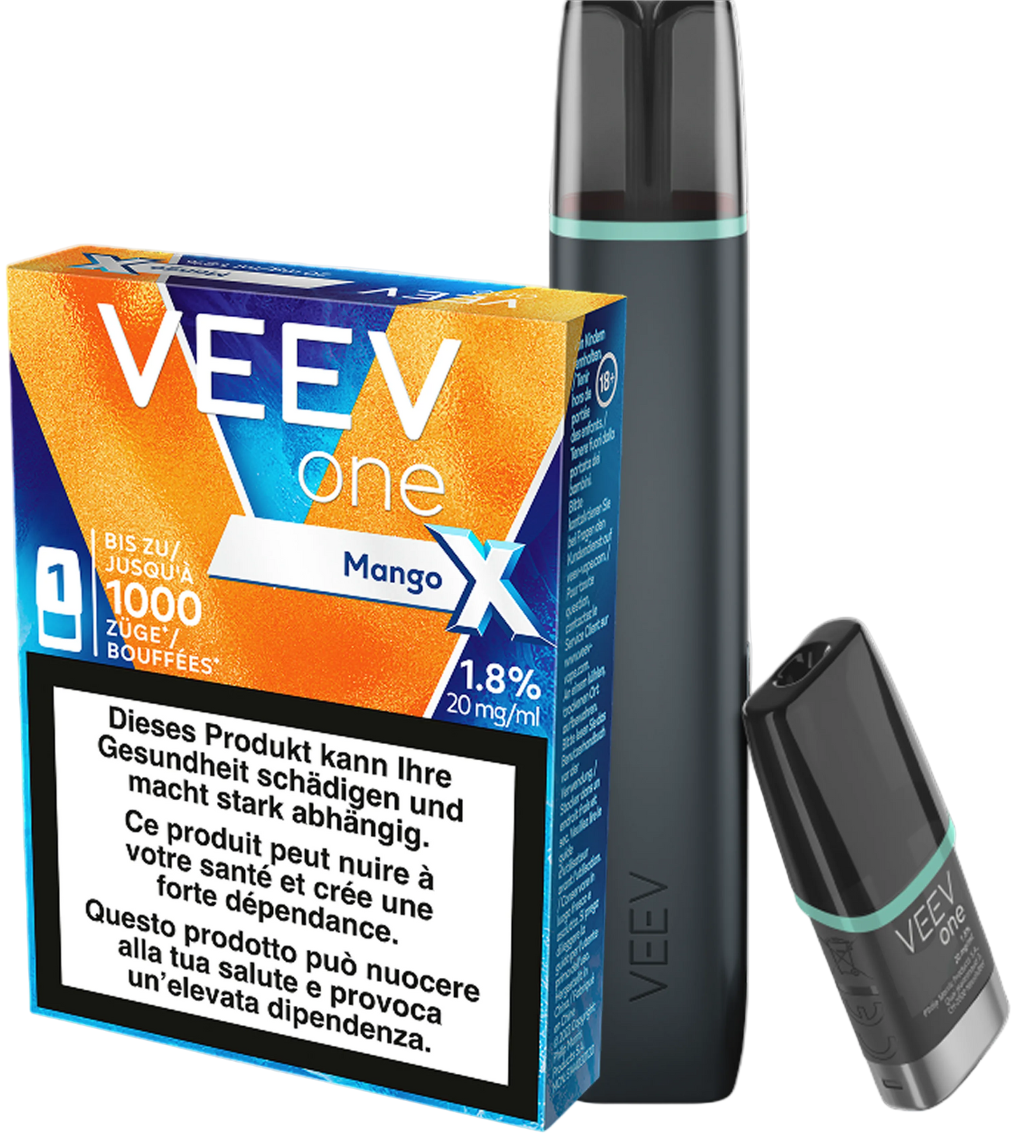 VEEV Starter Kit Blue Mint + Mango Extra Pod