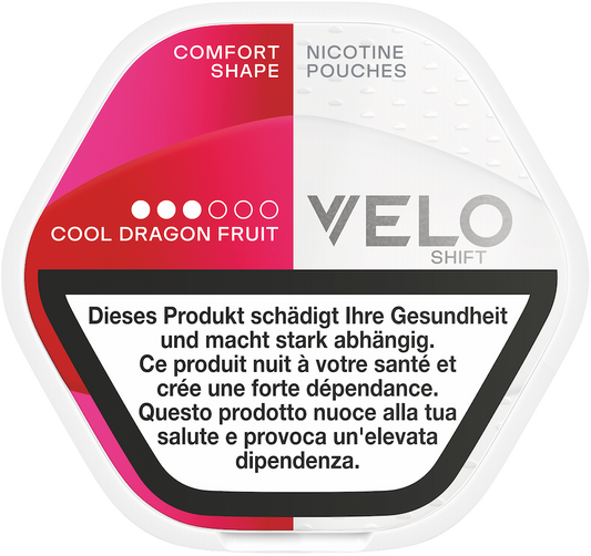 VELO Shift Cool Dragon Fruit 8mg Nicotine Pouches