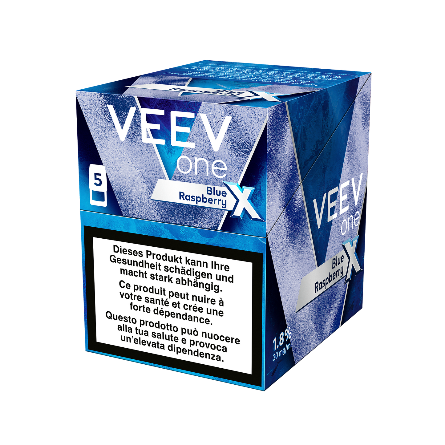 Veev One Extra Blue Raspberry Extra Pod 20mg im Karton