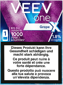 Veev One Grape Extra Pod 20mg E-Zigaretten Liquids