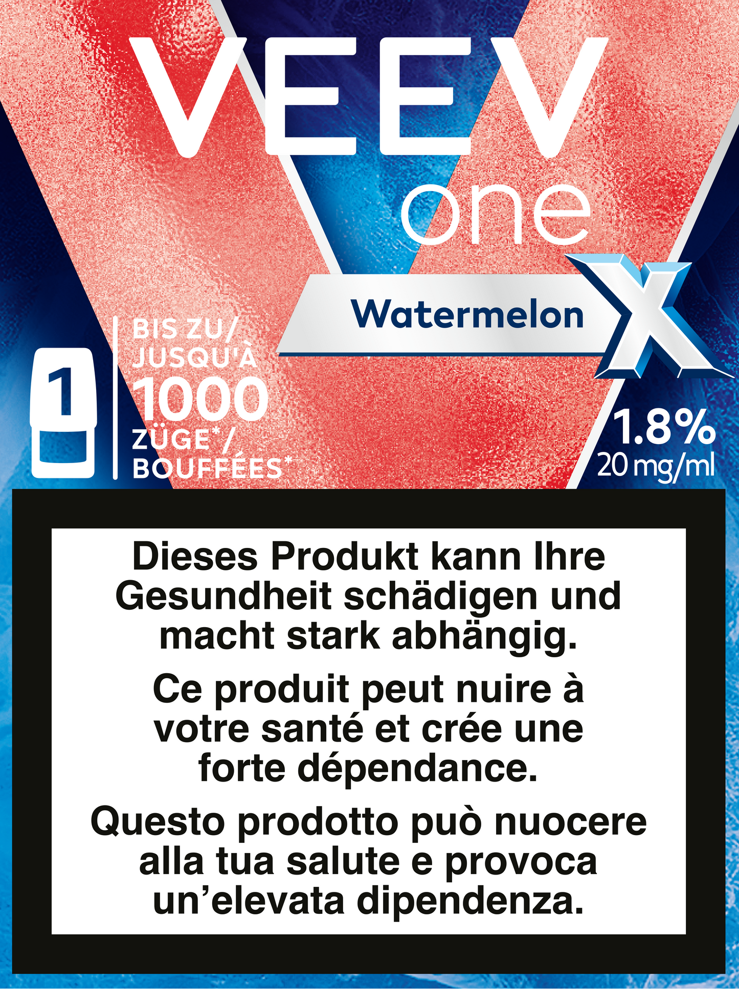 Veev One Watermelon Extra Pod 20mg für E-Zigaretten