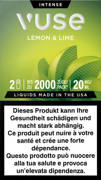 Vuse Pod Lemon & Lime 20mg 2pods E-Zigaretten Pods