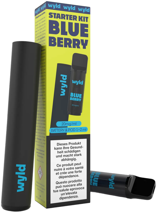 Wyld E-Zigaretten Starter Kit Blueberry 2ml