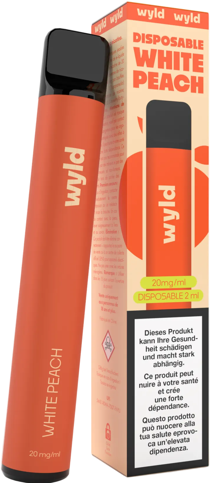 Wyld White Peach 2ml Einweg-E-Zigaretten