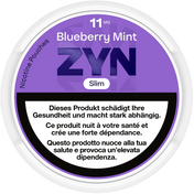 ZYN Slim Blueberry Mint 11mg Nicotine Pouches