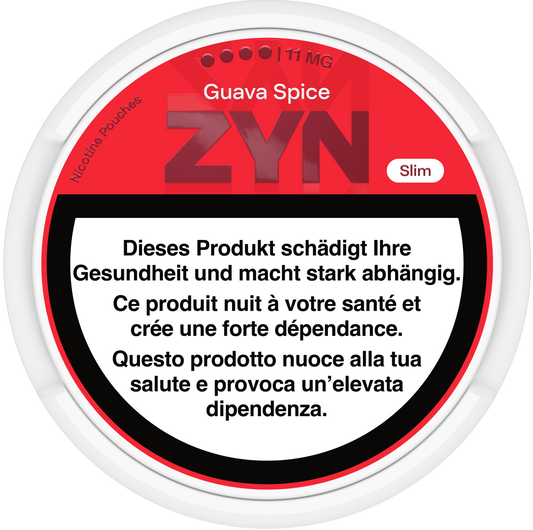 Zyn Chili Guava Slim X-Strong 11mg Nicotine Pouches & Snus 

