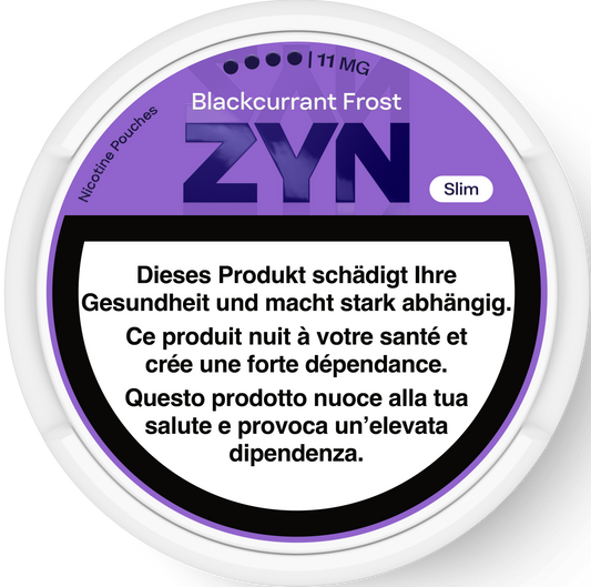 Zyn Icy Blackcurrant Slim X-Strong 11mg Nicotine Pouches & Snus