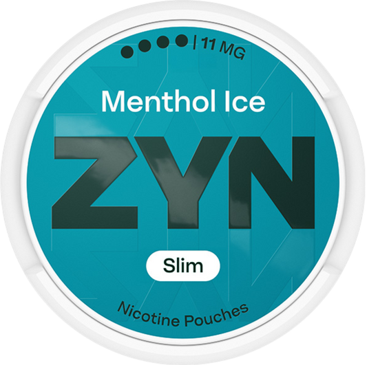 Zyn Menthol Ice Slim X-Strong 11mg Nicotine Pouches & Snus