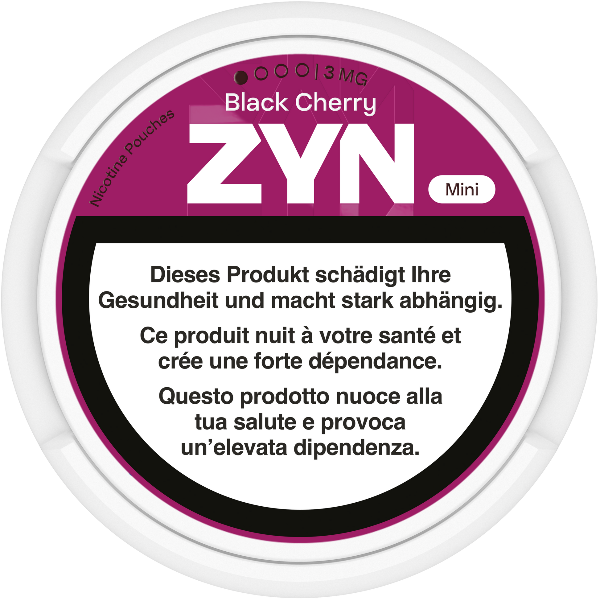 Zyn Mini Black Cherry Medium 3mg Nicotine Pouches
