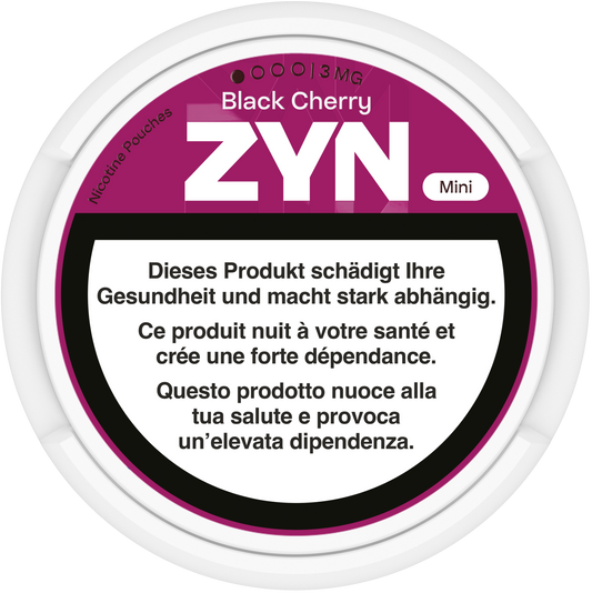 Zyn Mini Black Cherry Medium 3mg Nicotine Pouches
