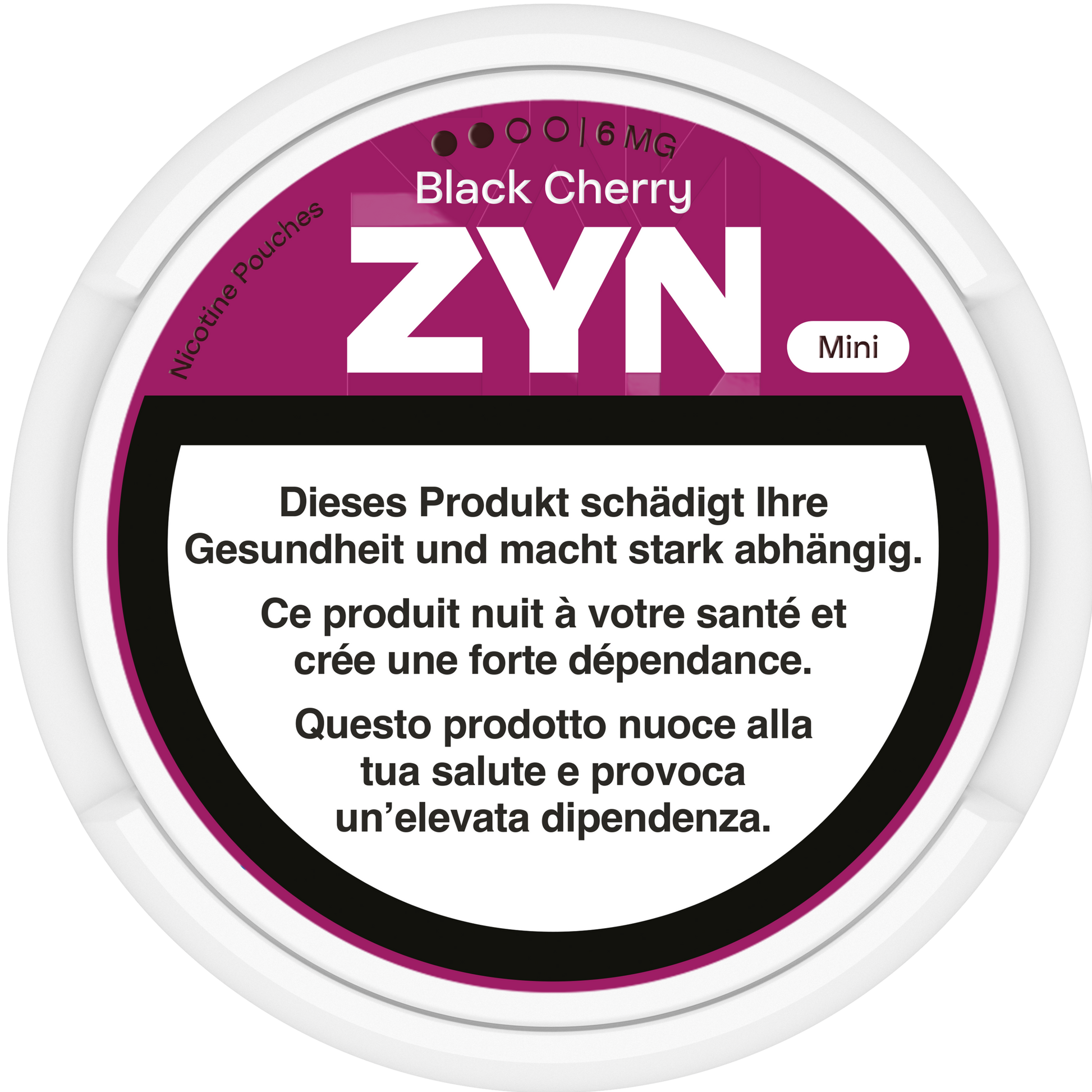 Zyn Mini Black Cherry Strong 6mg Nicotine Pouches & Snus