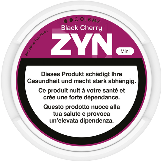 Zyn Mini Black Cherry Strong 6mg Nicotine Pouches & Snus