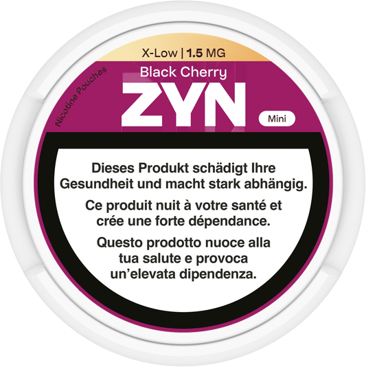 Zyn Mini Black Cherry X-Low 1.5mg Nicotine Pouches