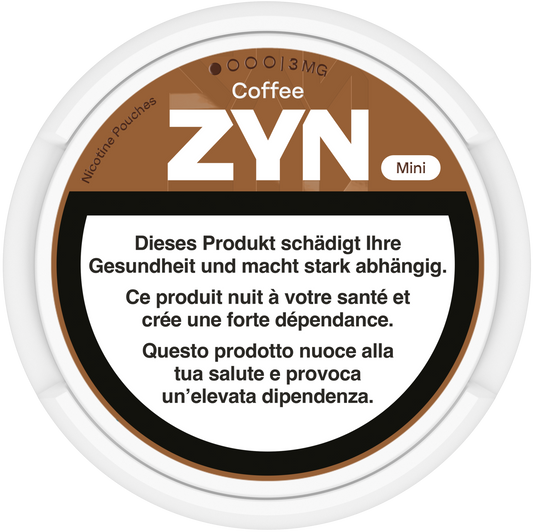 Zyn Mini Coffee Medium 3mg Nicotine Pouches & Snus