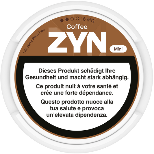 Zyn Mini Coffee Strong 6mg Nicotine Pouches & Snus