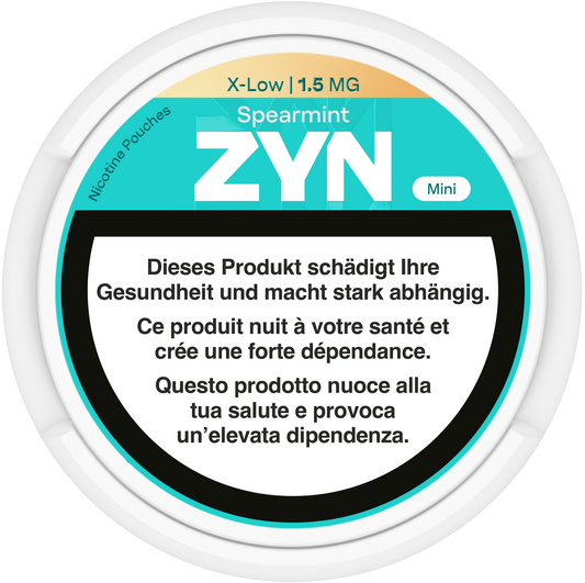 Zyn Mini Spearmint Low 1.5mg Nicotine Pouches & Snus