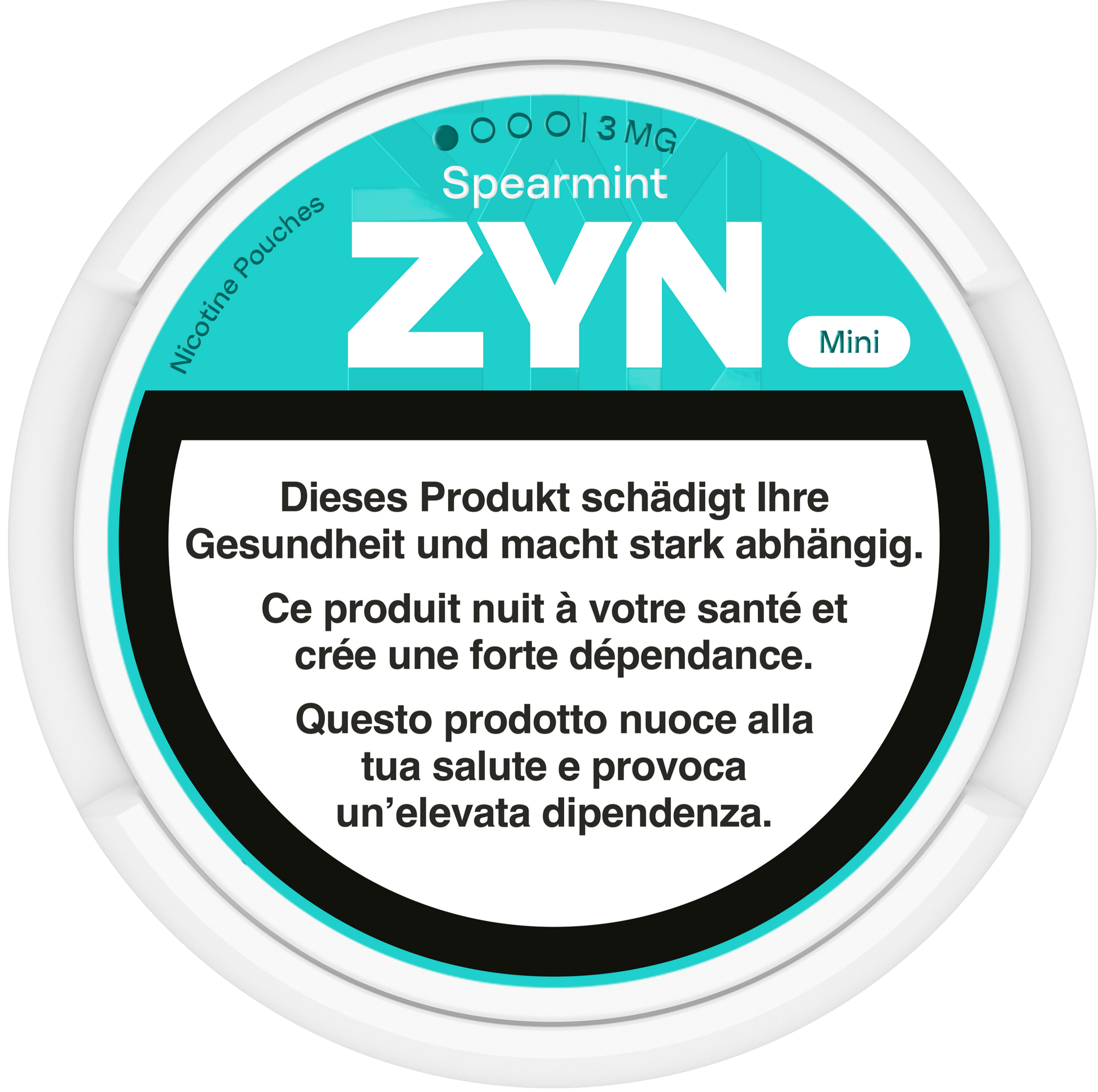 Zyn Mini Spearmint Low 3mg Nicotine Pouches & Snus